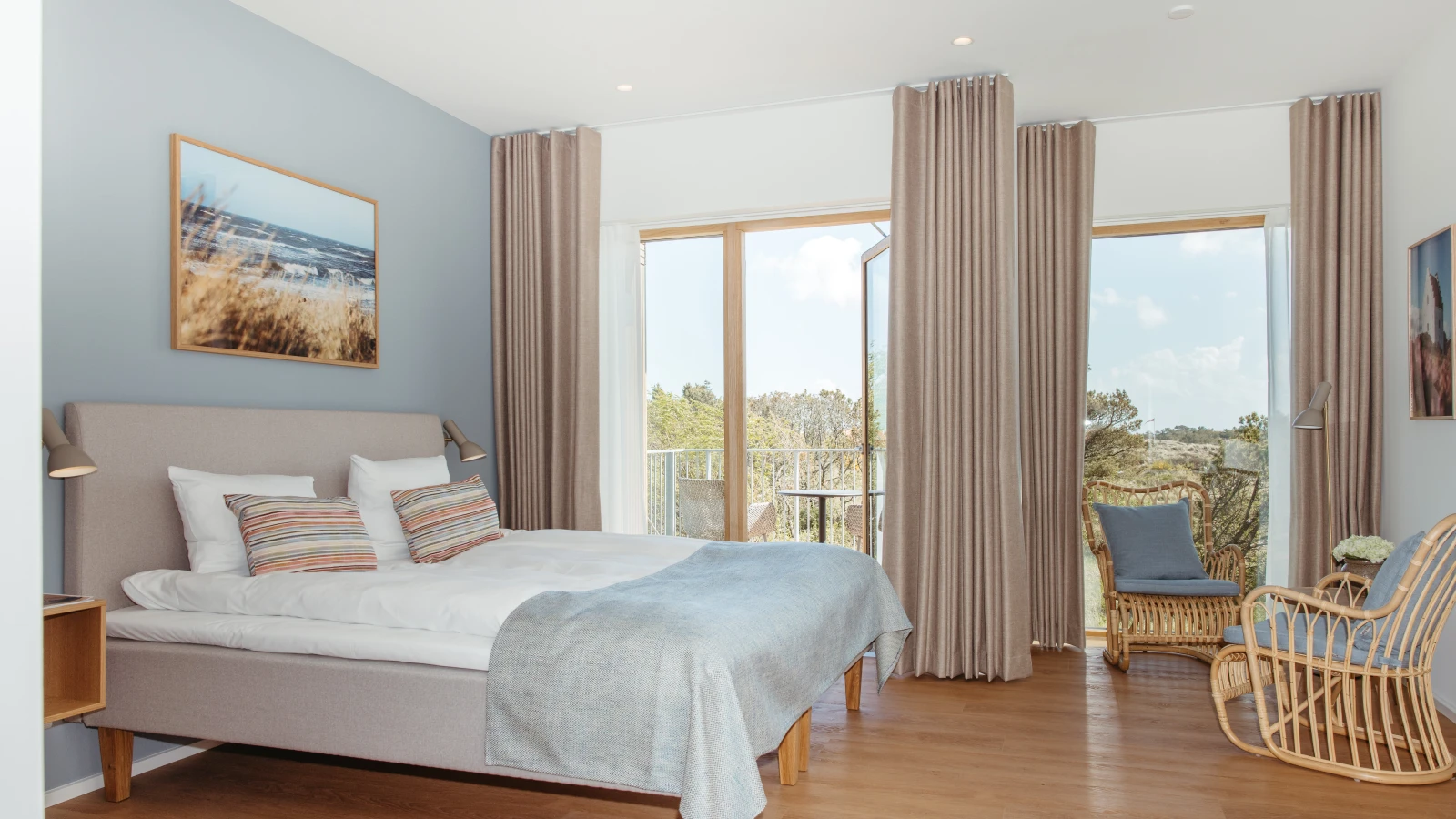 Deluxe dobbeltværelse med balkon eller terrasse på Color Hotel Skagen